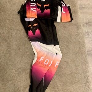 Fox Black and White Racing Gear